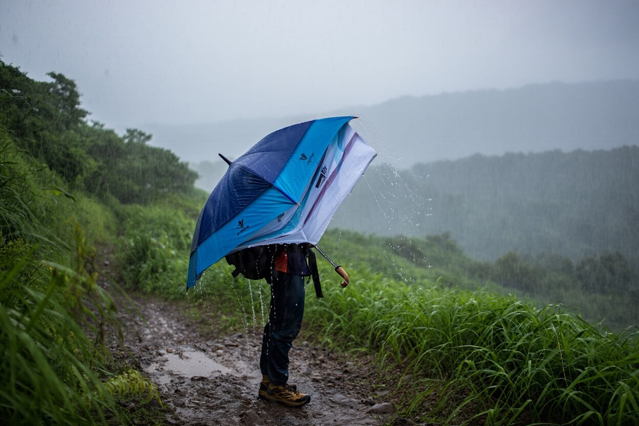 Monsoon trek with Rainette gear